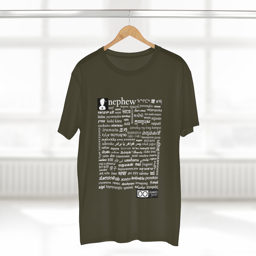 Men's Nephew Tee - white print - Image 14