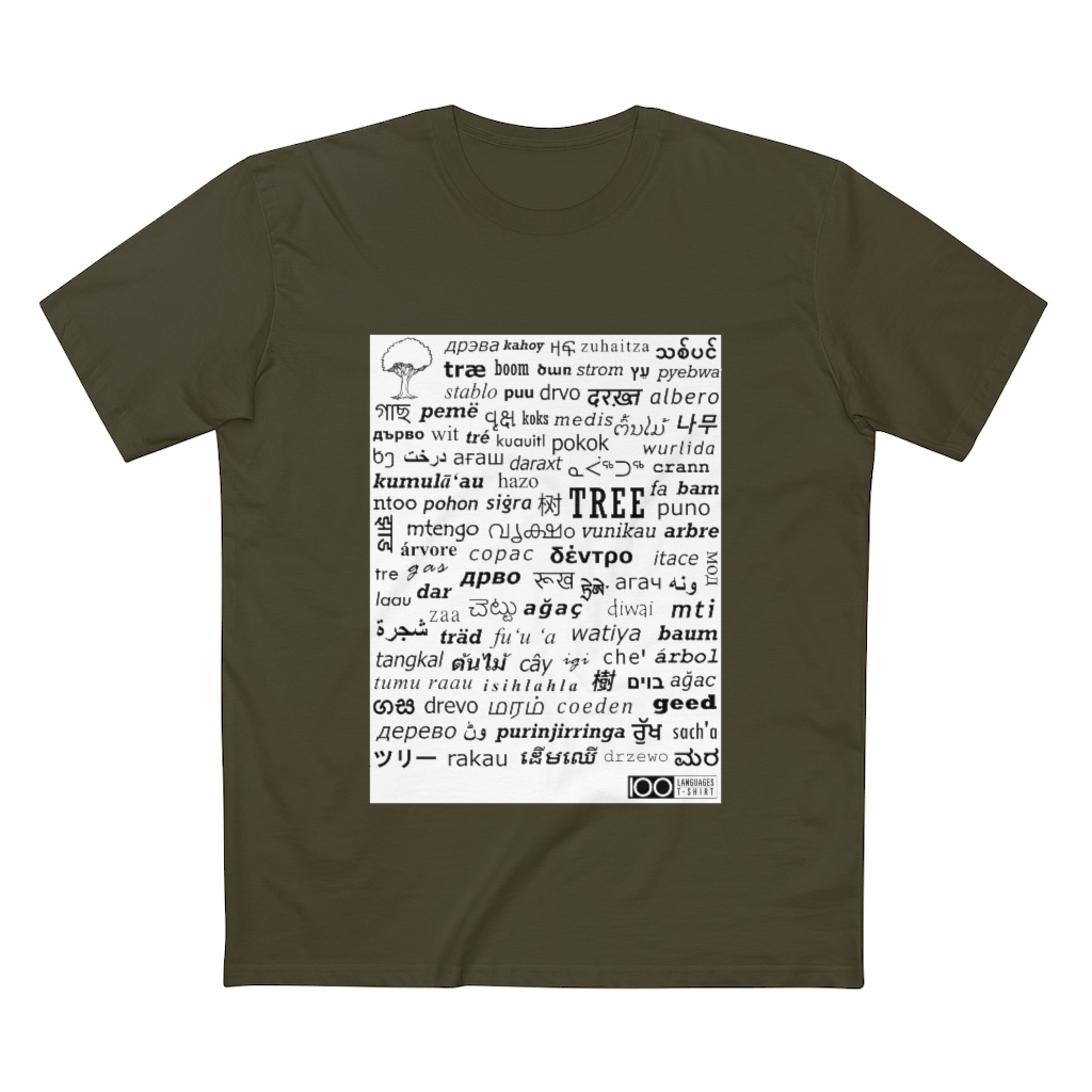 Men's Tree Tee - black print - Image 13