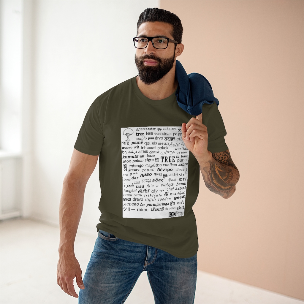 Men's Tree Tee - black print - Image 15