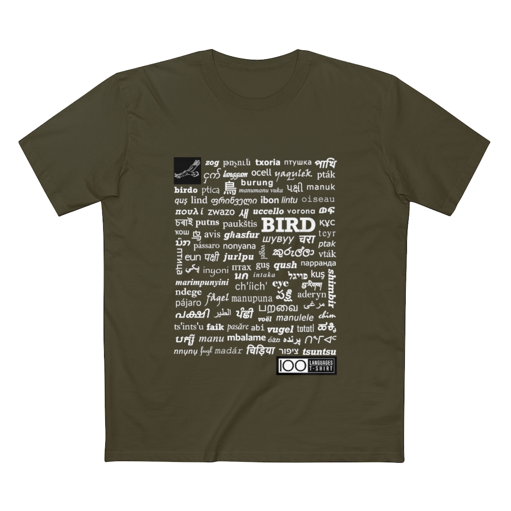 Men's Bird Tee - white print - Image 16