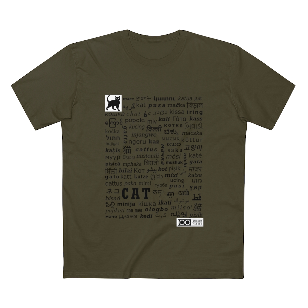 Men's Cat Tee - black print - Image 16