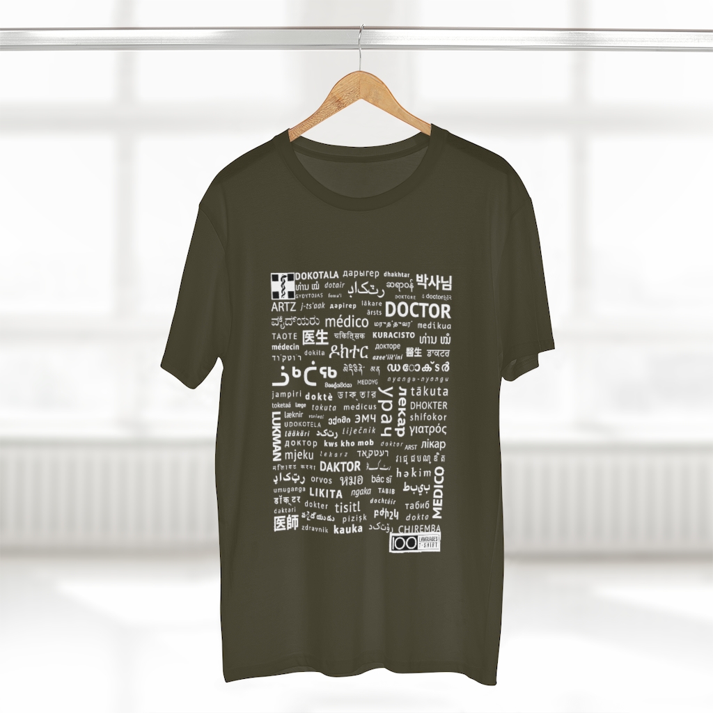 Men's Doctor Tee - white print - Image 14