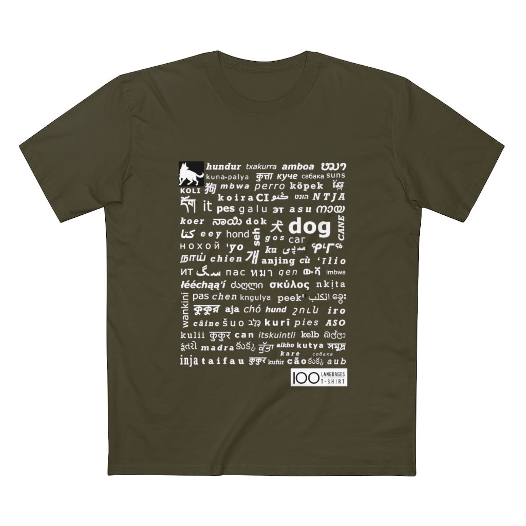 Men's Dog Tee - white print - Image 13