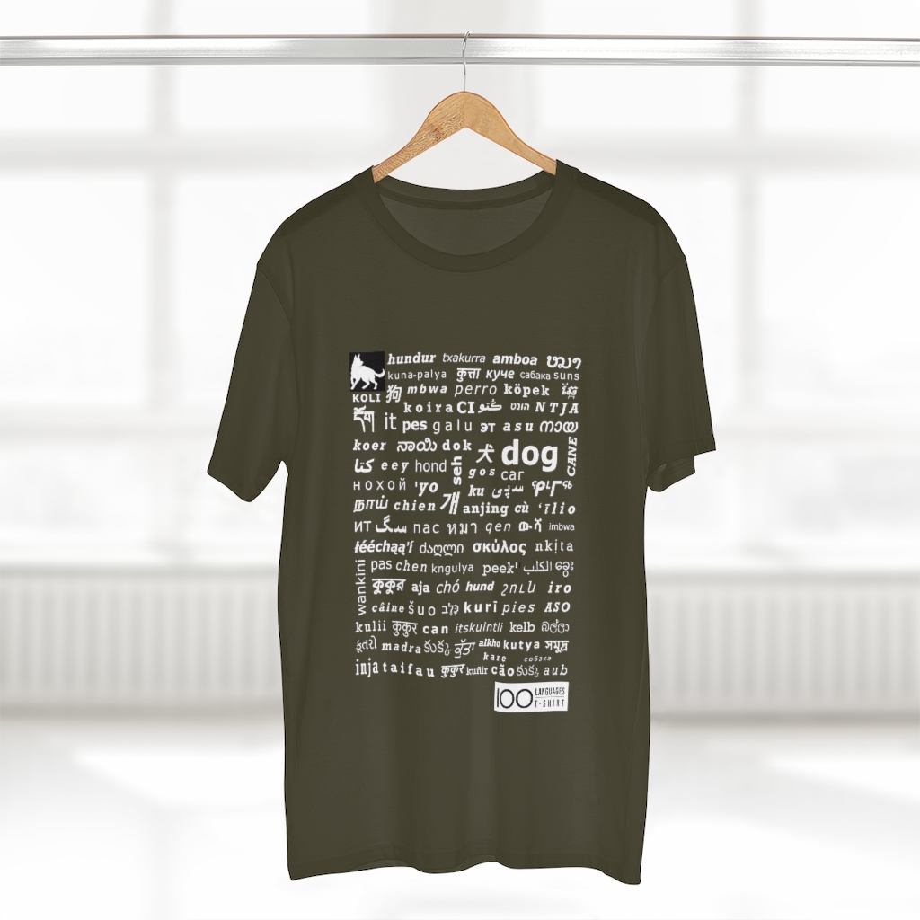 Men's Dog Tee - white print - Image 14