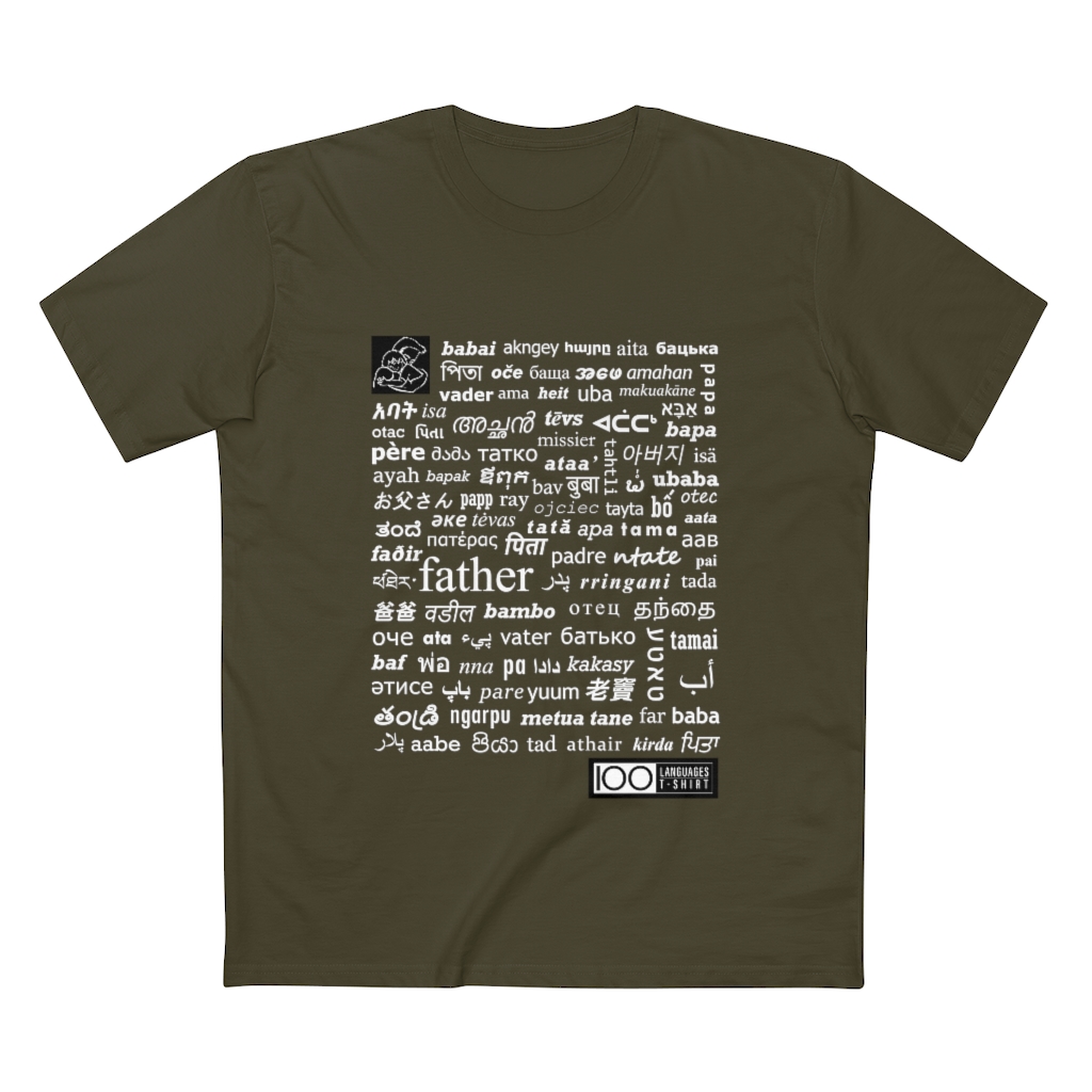 Men's Father Tee - white print - Image 13