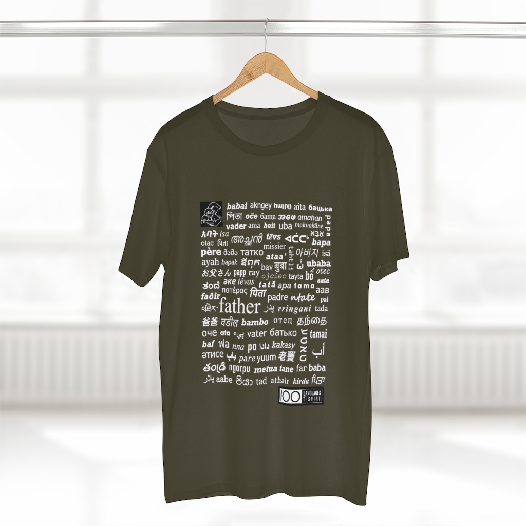 Men's Father Tee - white print - Image 14