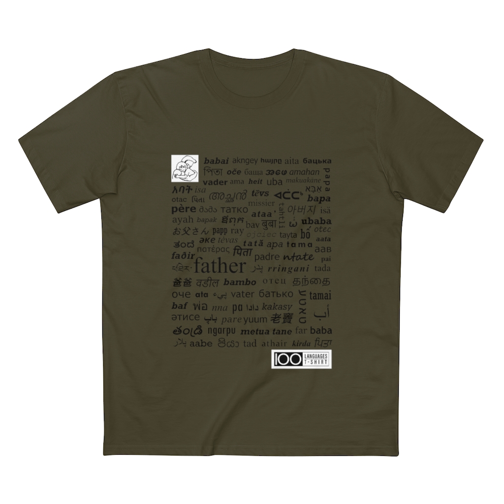 Men's Father Tee - black print - Image 13