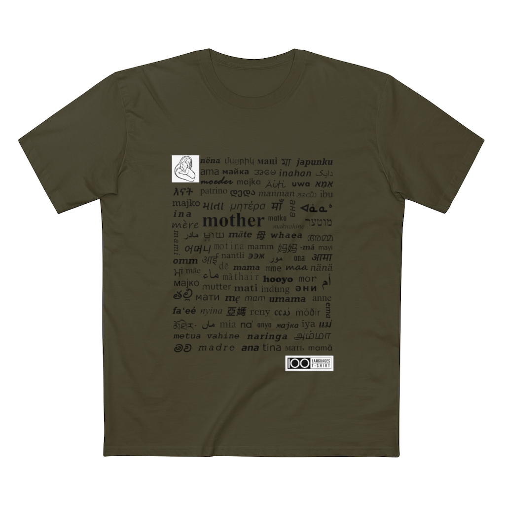 Men's Mother Tee - black print - Image 13
