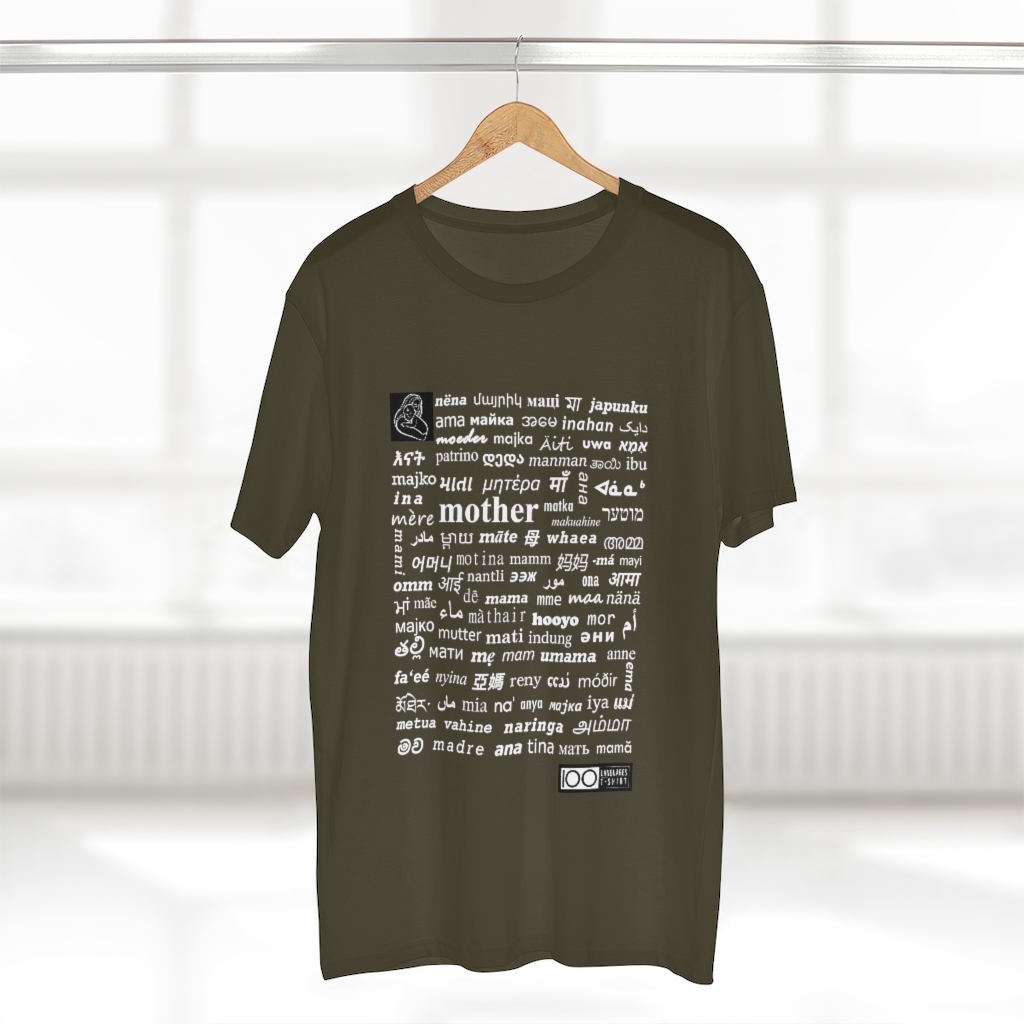 Men's Mother Tee - white print - Image 14