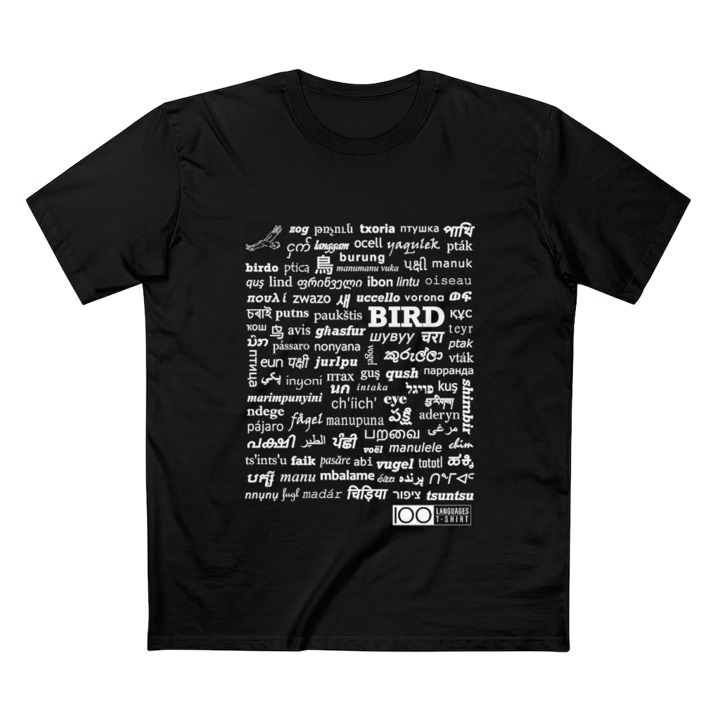 Men's Bird Tee - white print - Image 7