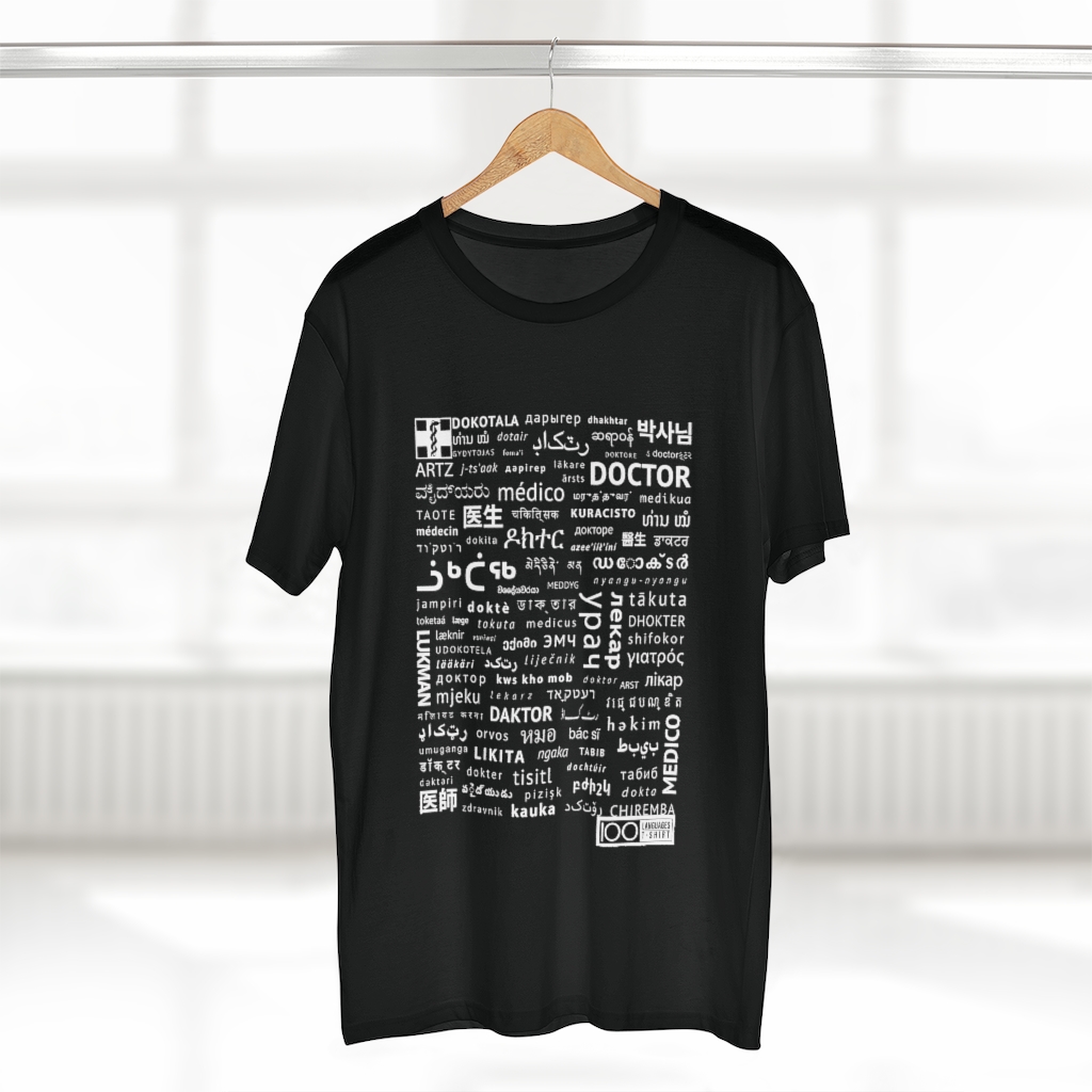 Men's Doctor Tee - white print - Image 2