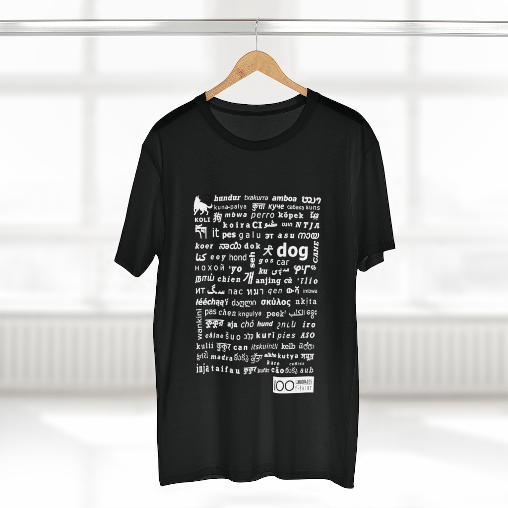 Men's Dog Tee - white print - Image 2