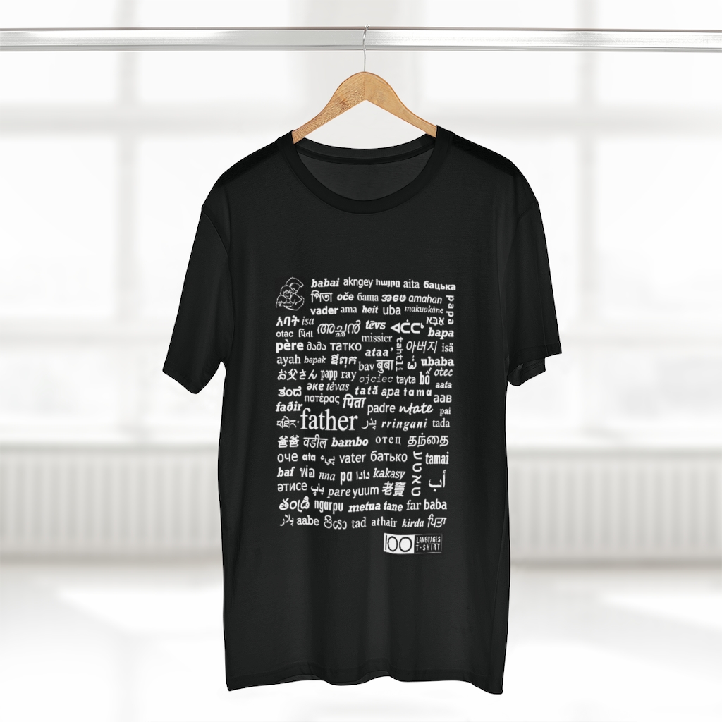 Men's Father Tee - white print - Image 5
