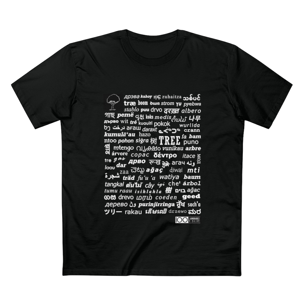 Men's Tree Tee - white print - Image 7