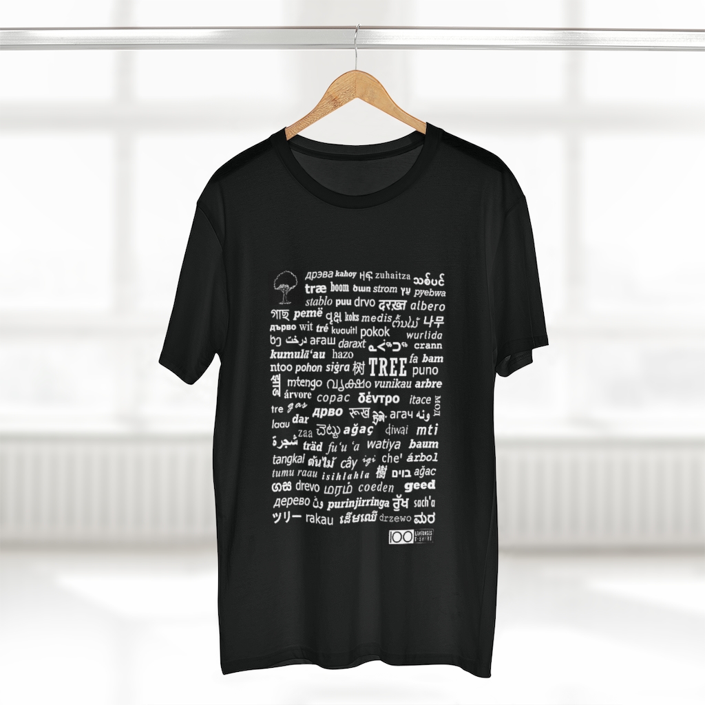 Men's Tree Tee - white print - Image 8