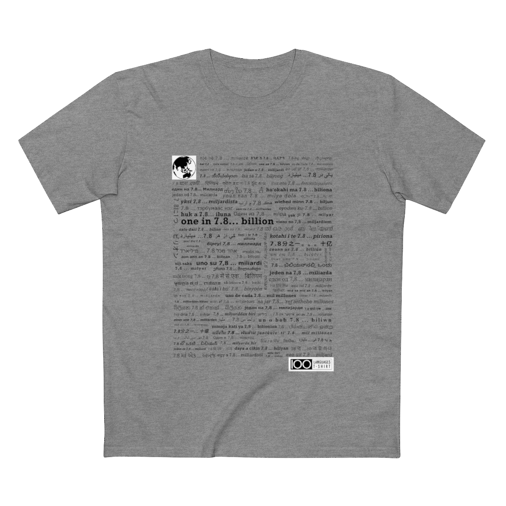 Men's One in 7.8... Billion Tee - black print - Image 10