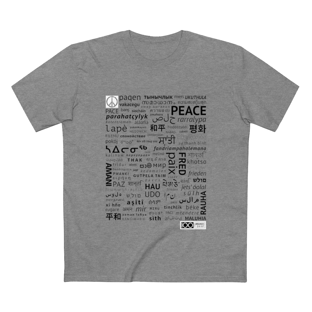 Men's Peace Tee - black print - Image 10