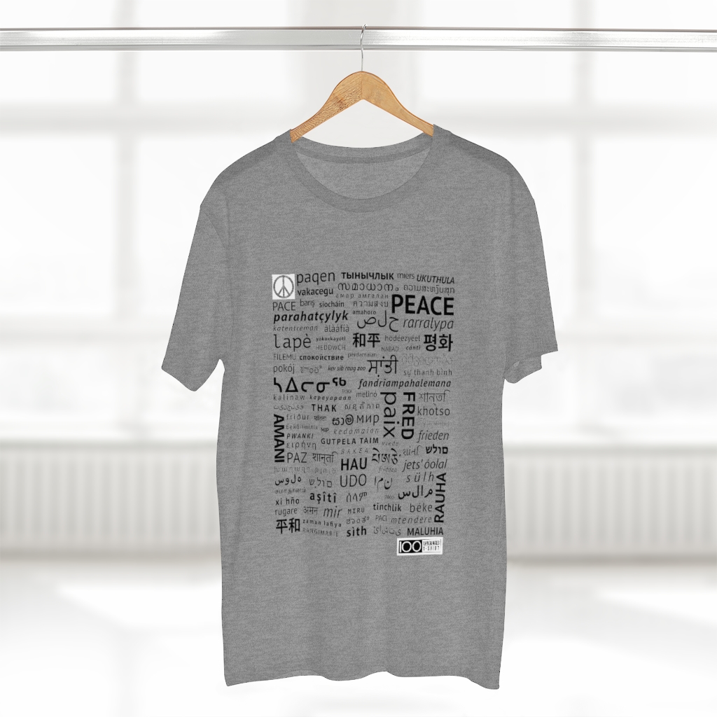 Men's Peace Tee - black print - Image 11