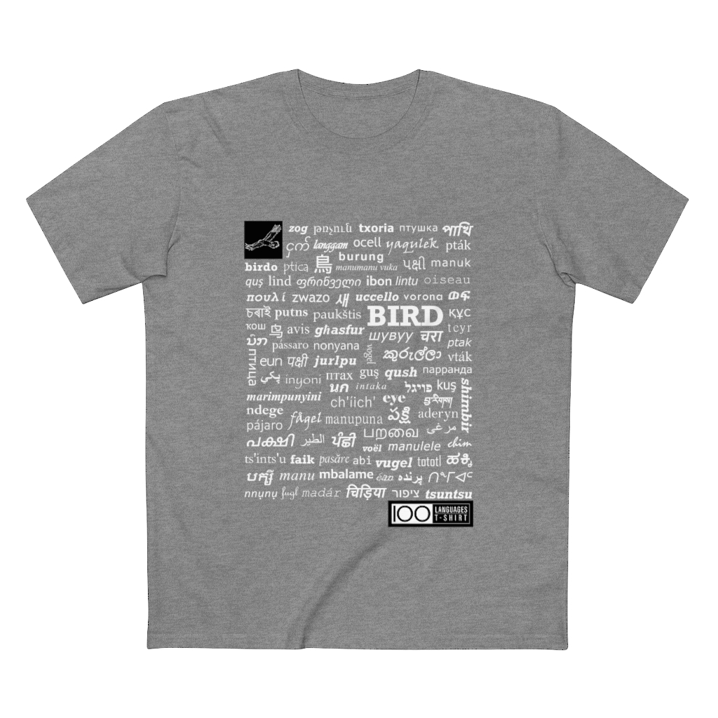 Men's Bird Tee - white print - Image 13