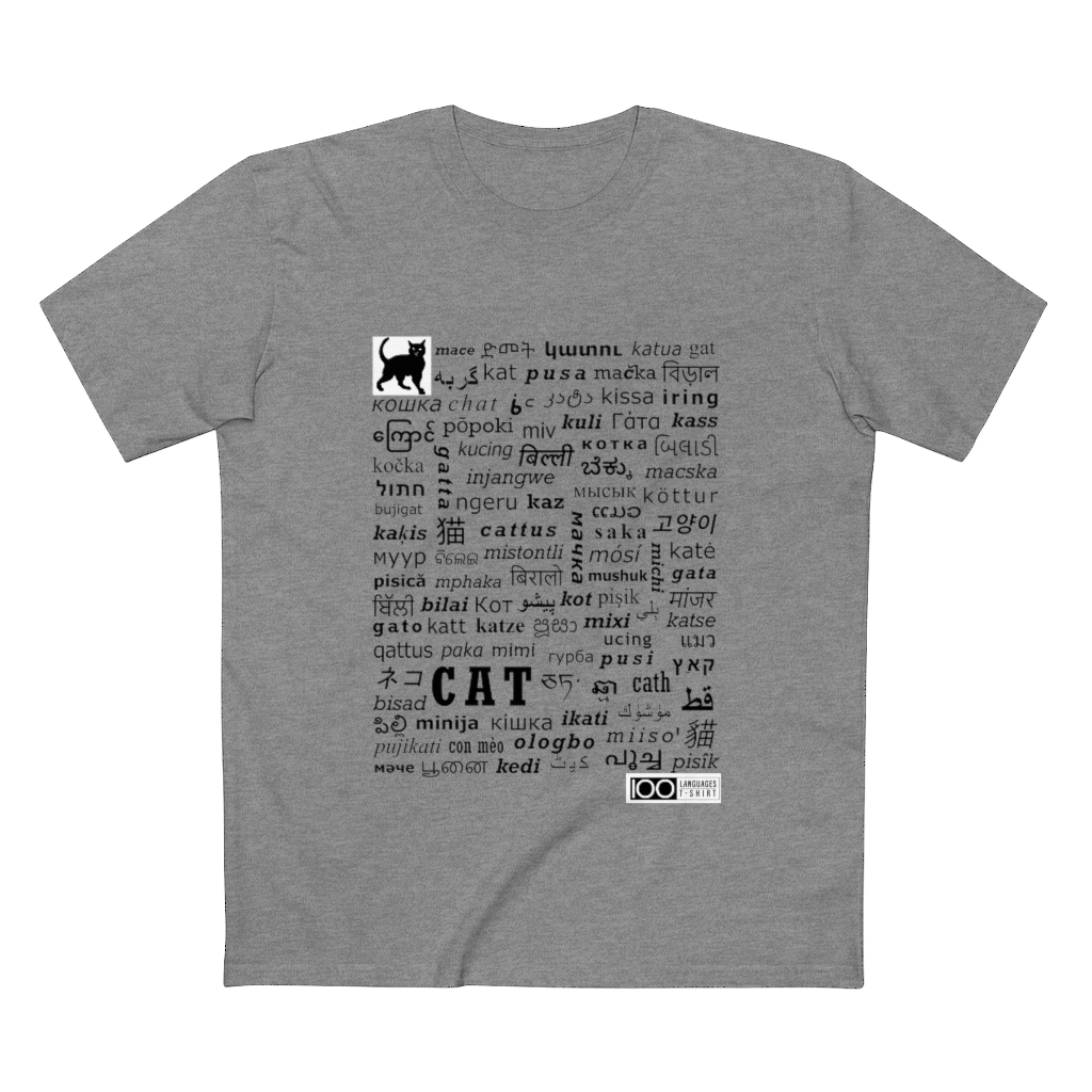 Men's Cat Tee - black print - Image 13