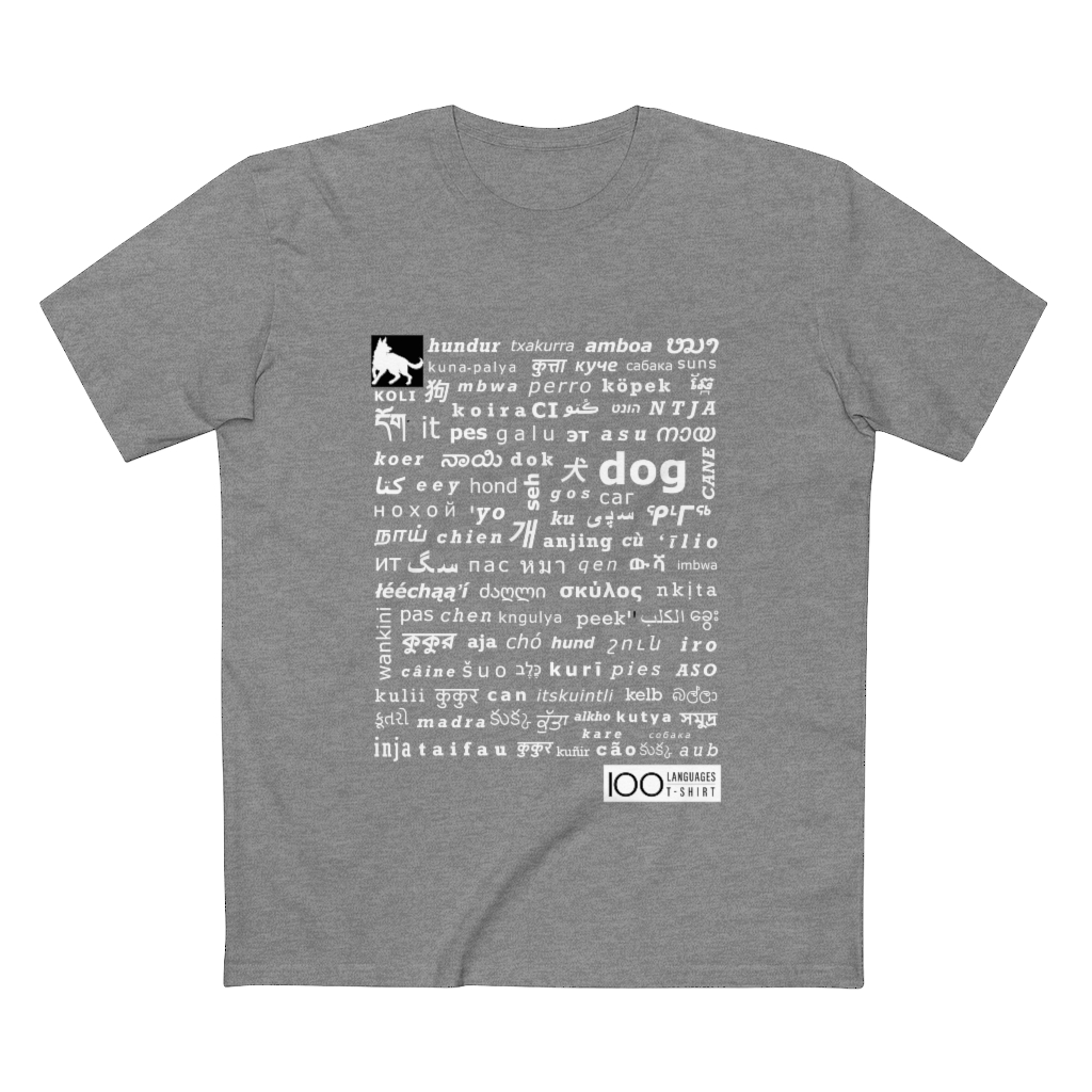Men's Dog Tee - white print - Image 10