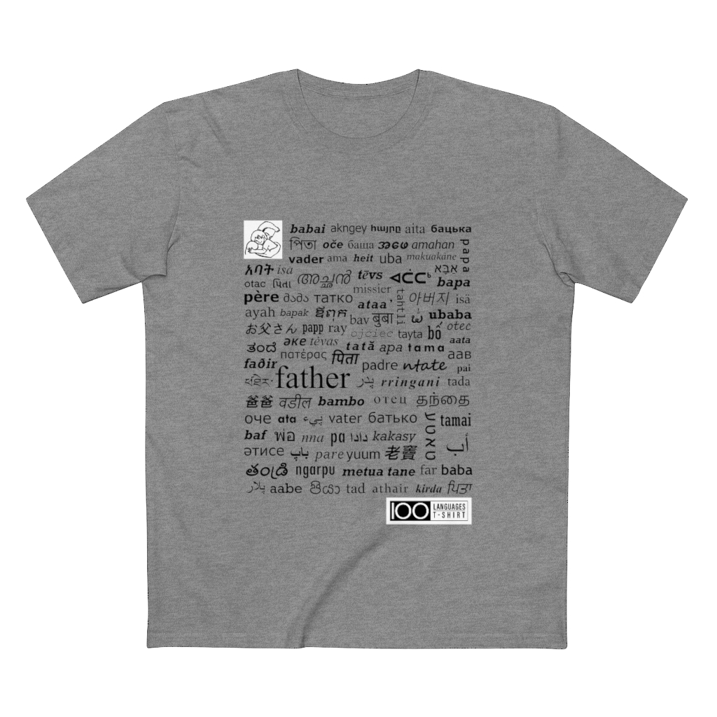 Men's Father Tee - black print - Image 10