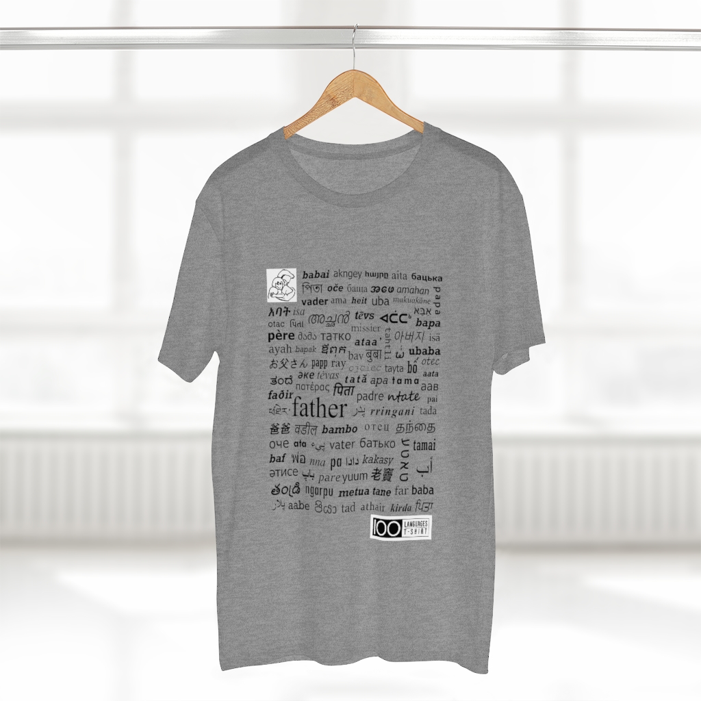 Men's Father Tee - black print - Image 11