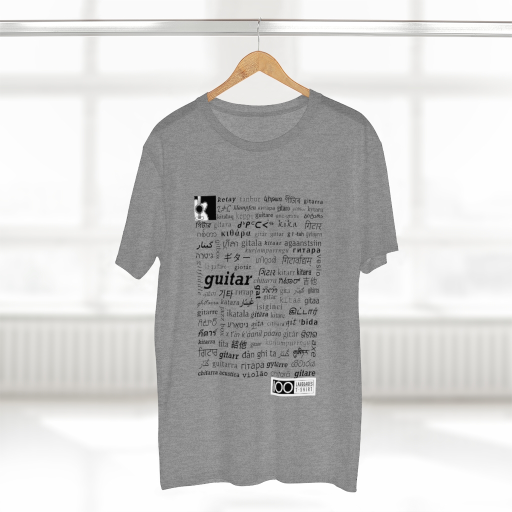 Men's Guitar Tee - black print - Image 11