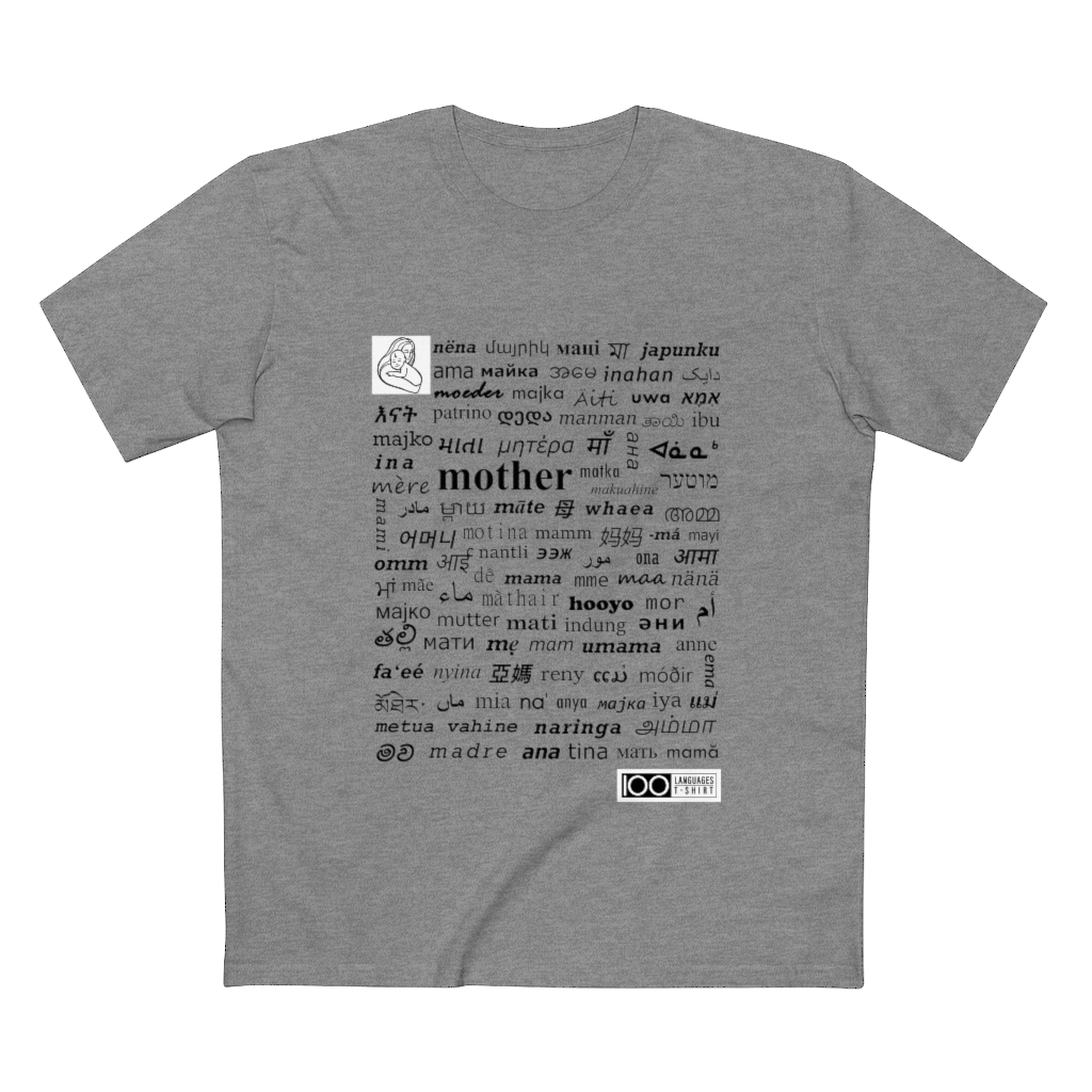 Men's Mother Tee - black print - Image 10