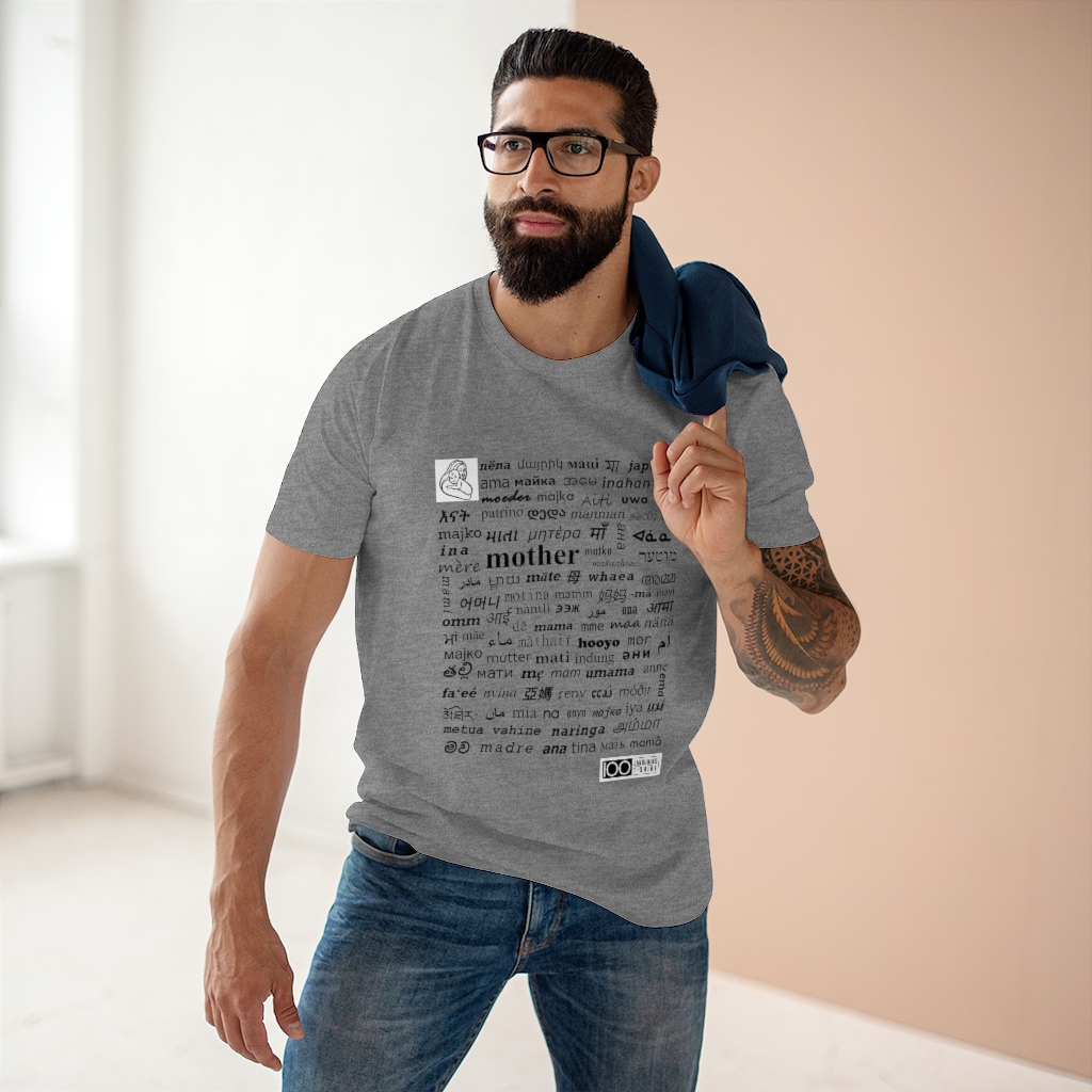 Men's Mother Tee - black print - Image 12