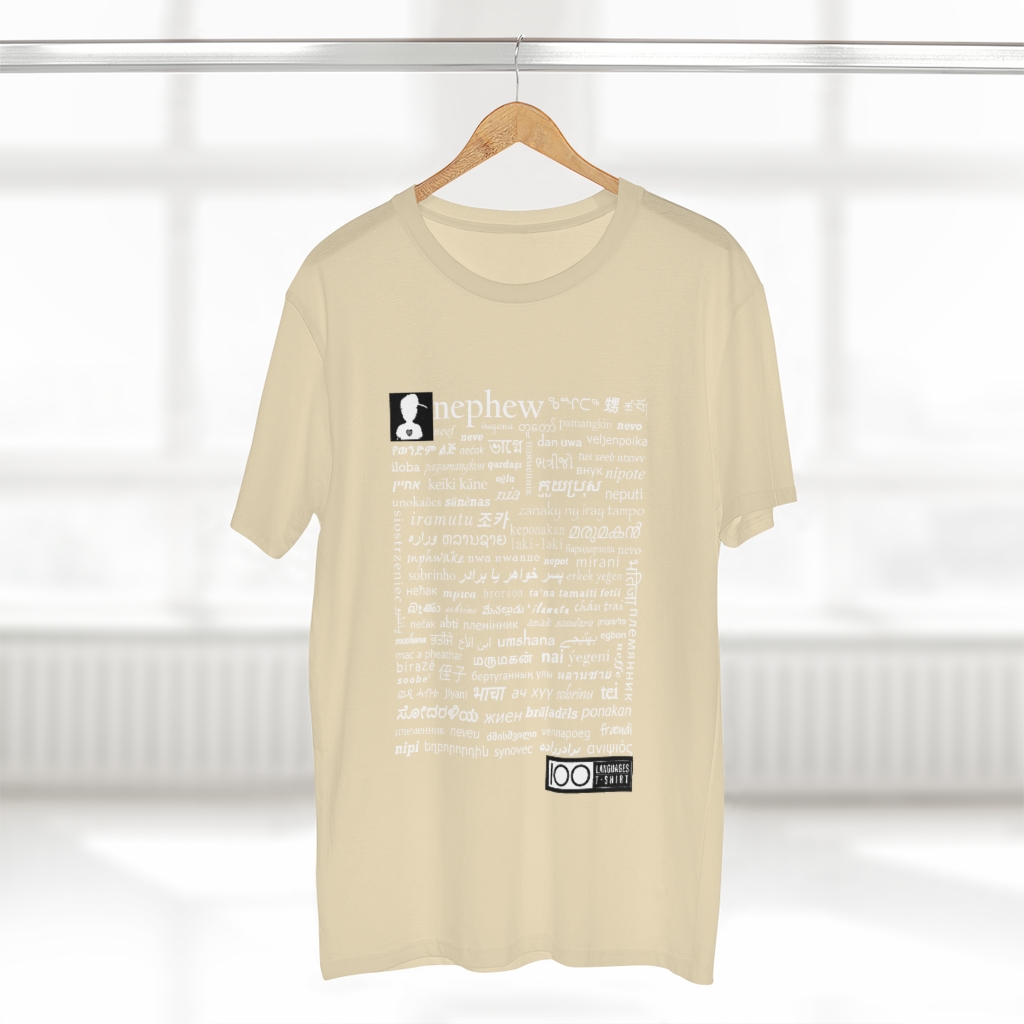 Men's Nephew Tee - white print - Image 8
