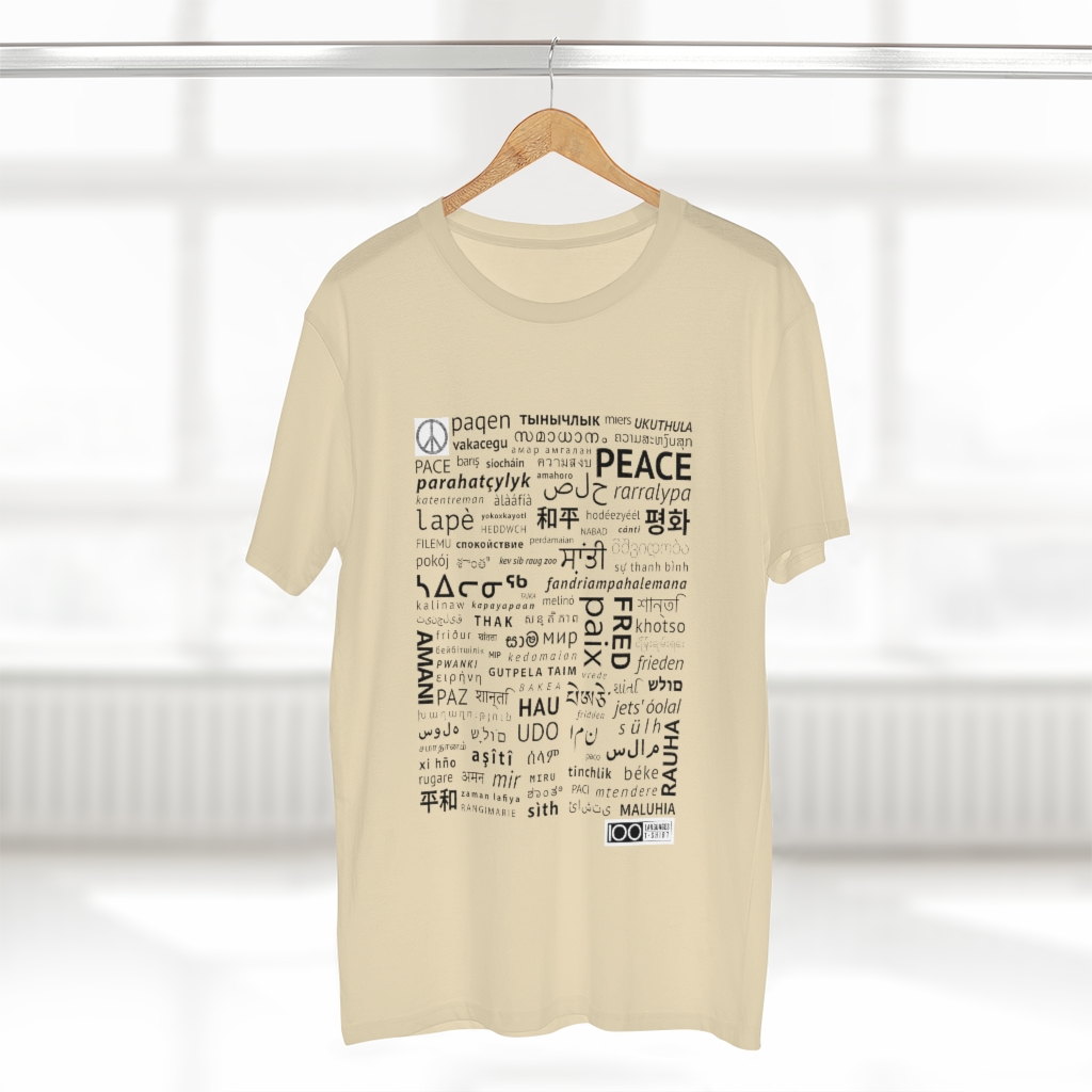 Men's Peace Tee - black print - Image 8