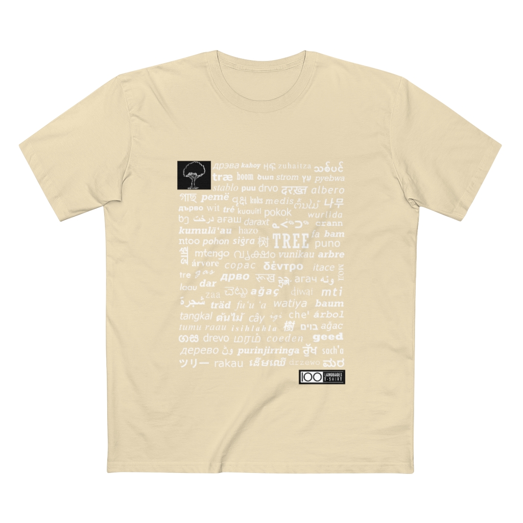 Men's Tree Tee - white print - Image 10