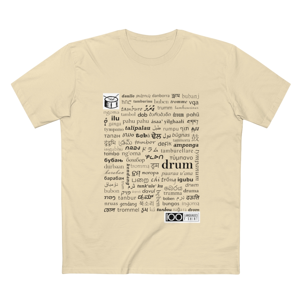 Men's Drum Tee - black print - Image 10
