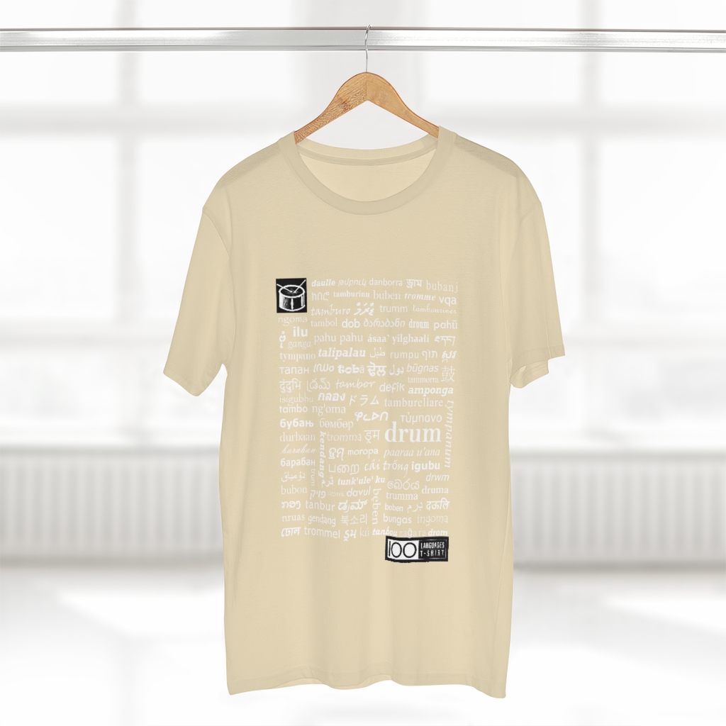 Men's Drum Tee - white print - Image 8