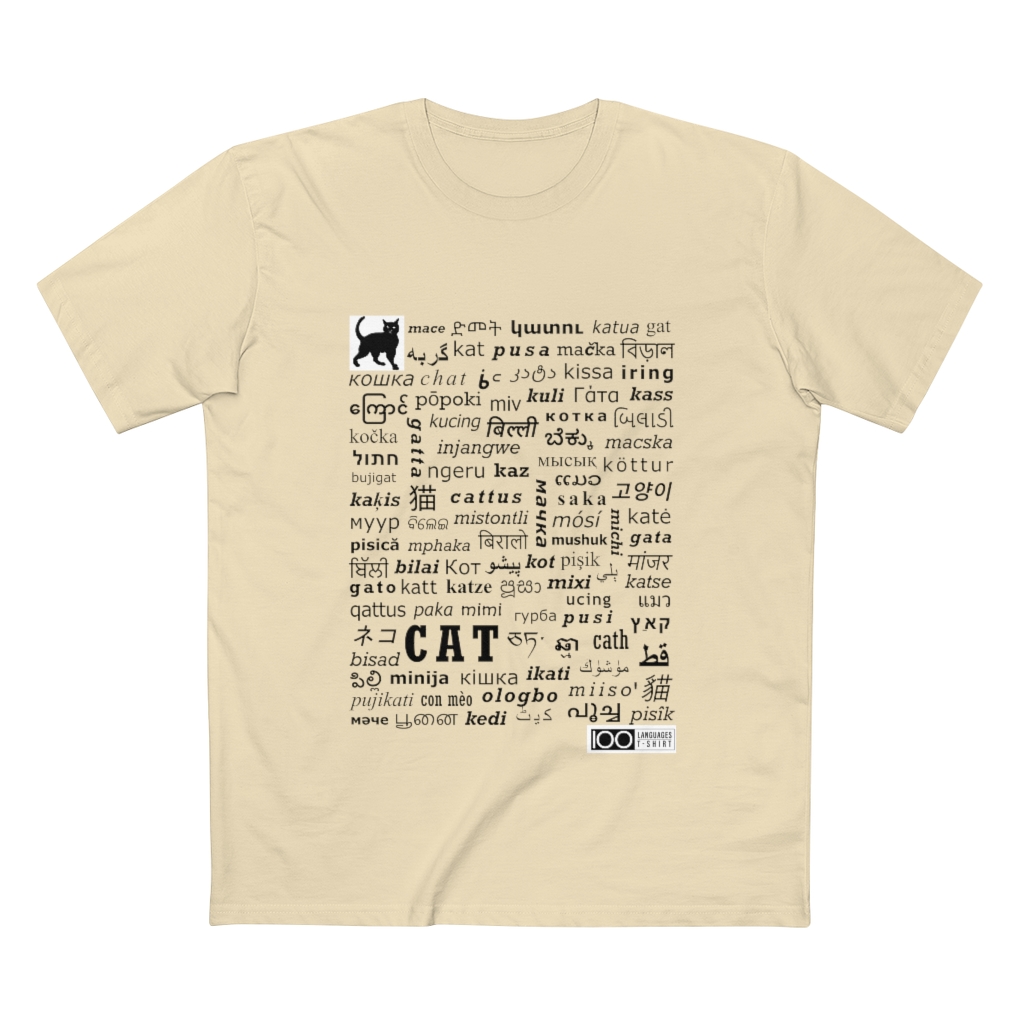 Men's Cat Tee - black print - Image 10