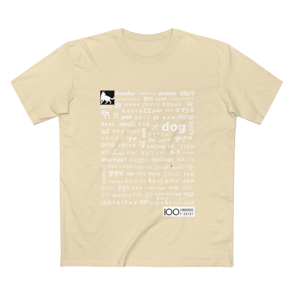 Men's Dog Tee - white print - Image 7