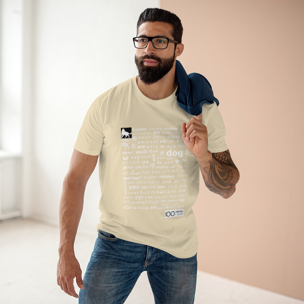Men's Dog Tee - white print - Image 9