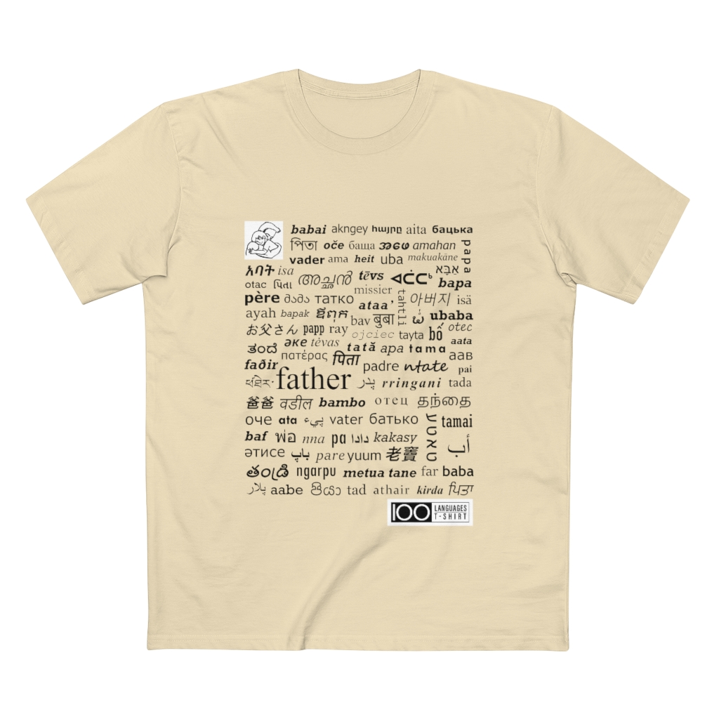 Men's Father Tee - black print - Image 7