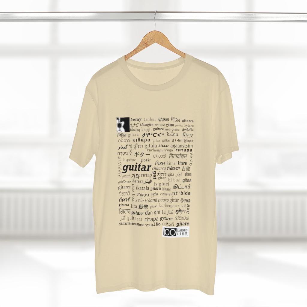 Men's Guitar Tee - black print - Image 8