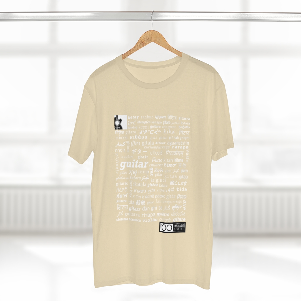 Men's Guitar Tee - white print - Image 8
