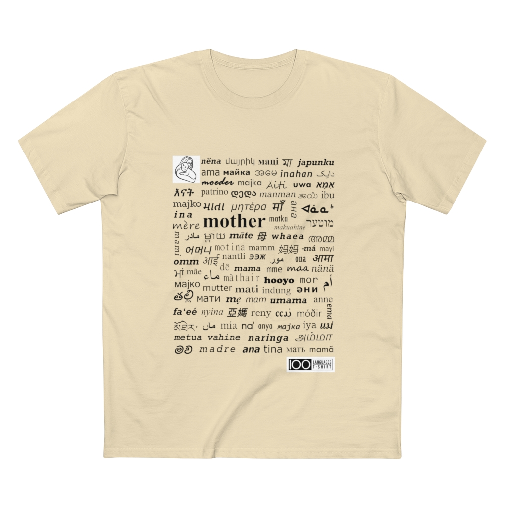 Men's Mother Tee - black print - Image 7