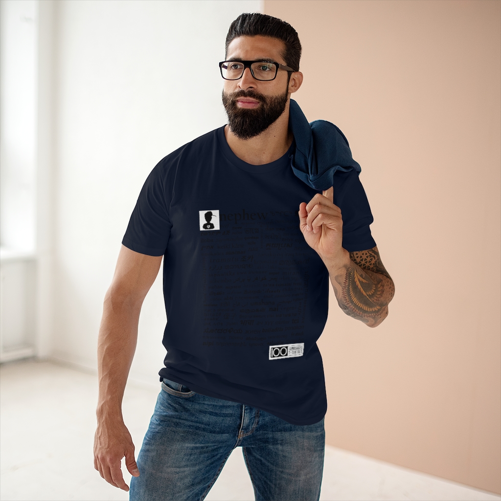 Men's Nephew Tee - black print - Image 21