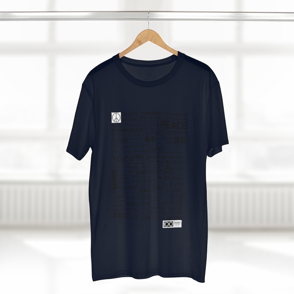 Men's Peace Tee - black print - Image 20