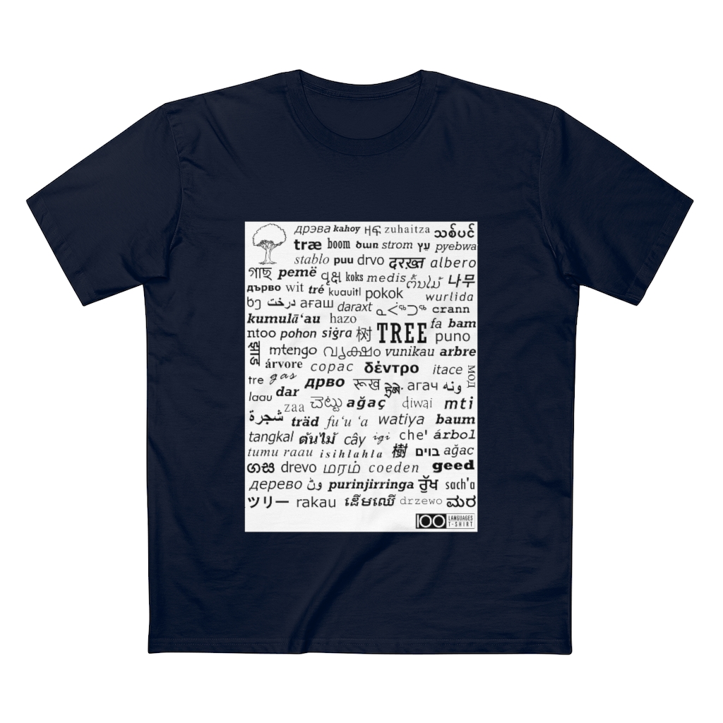 Men's Tree Tee - black print - Image 19
