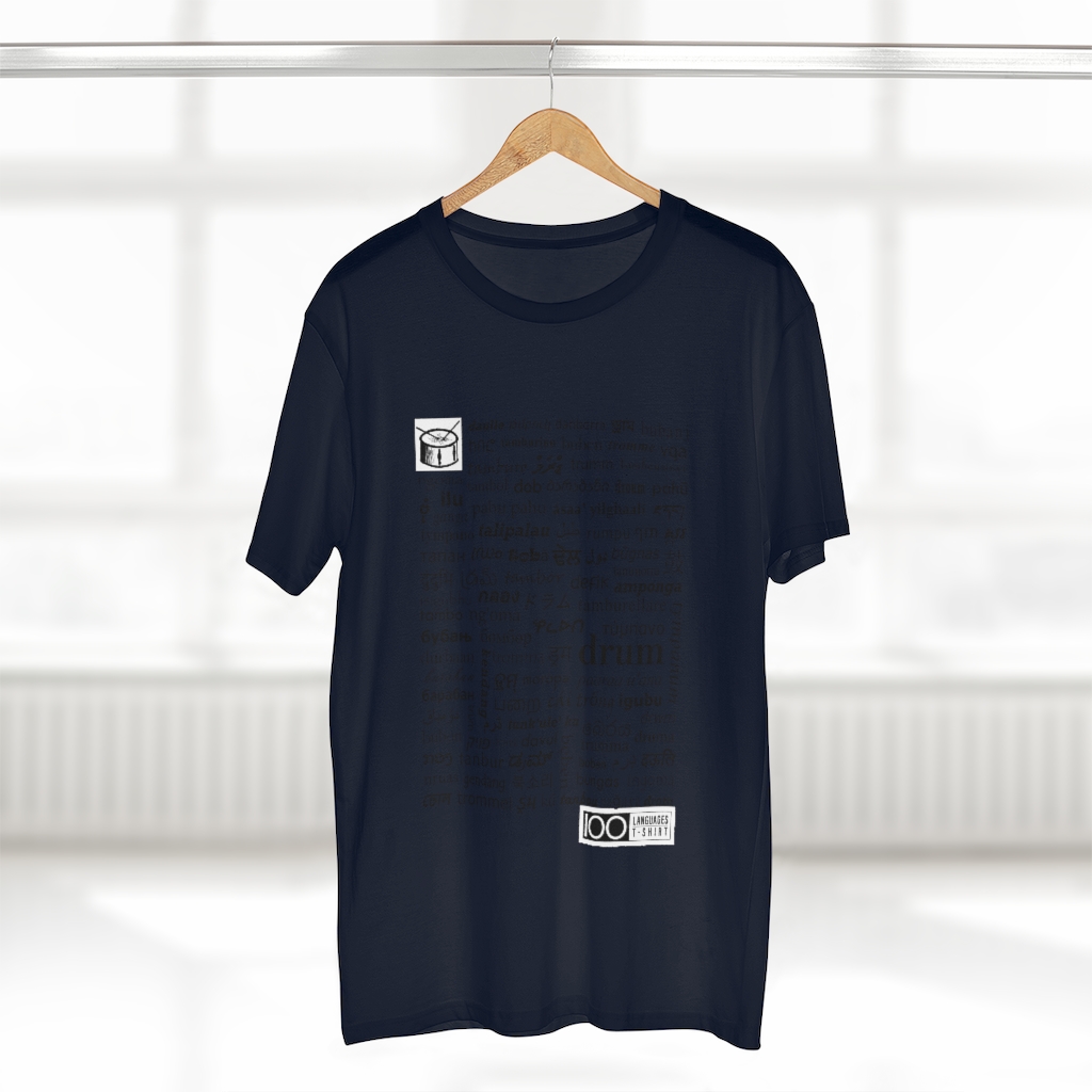 Men's Drum Tee - black print - Image 20