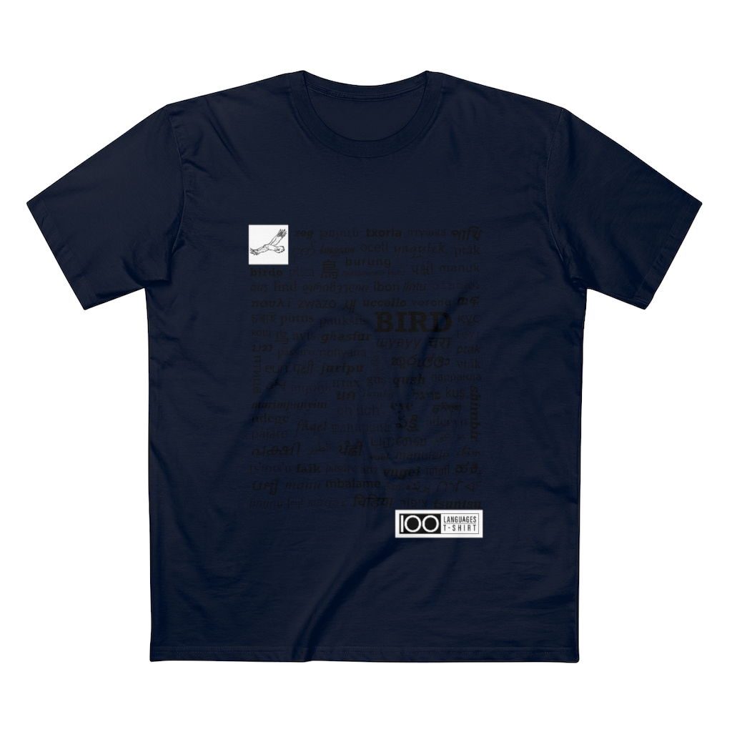 Men's Bird Tee - black print - Image 19