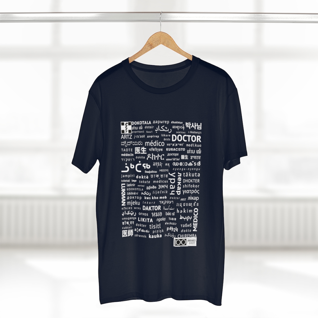 Men's Doctor Tee - white print - Image 20