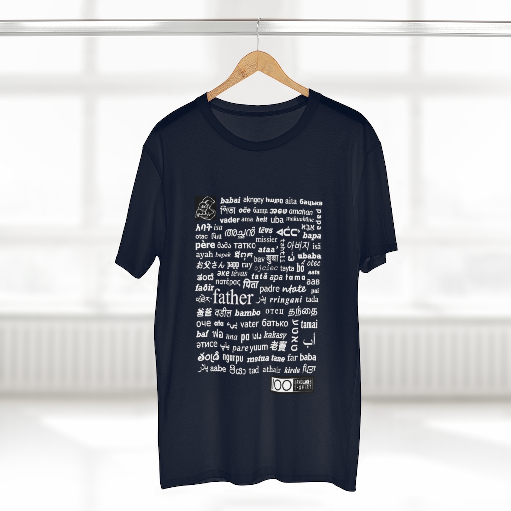 Men's Father Tee - white print - Image 20