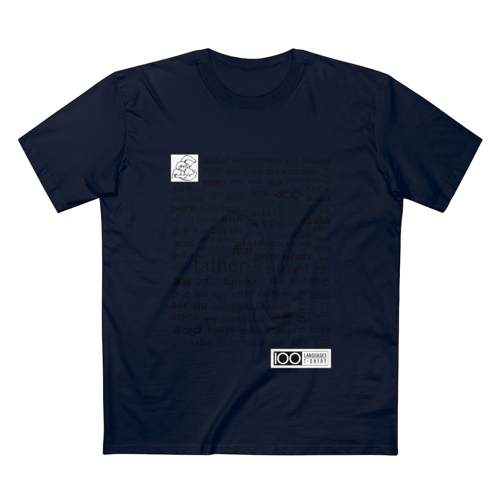 Men's Father Tee - black print - Image 19
